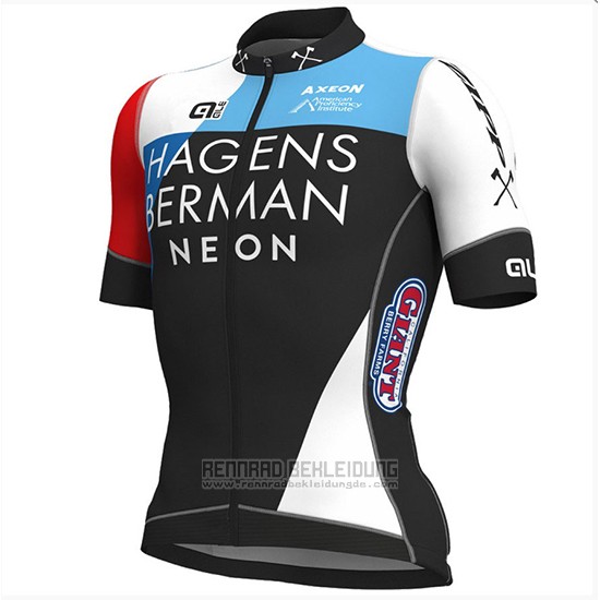 2018 Fahrradbekleidung Axeon PRS Shwarz Rot Trikot Kurzarm und Tragerhose